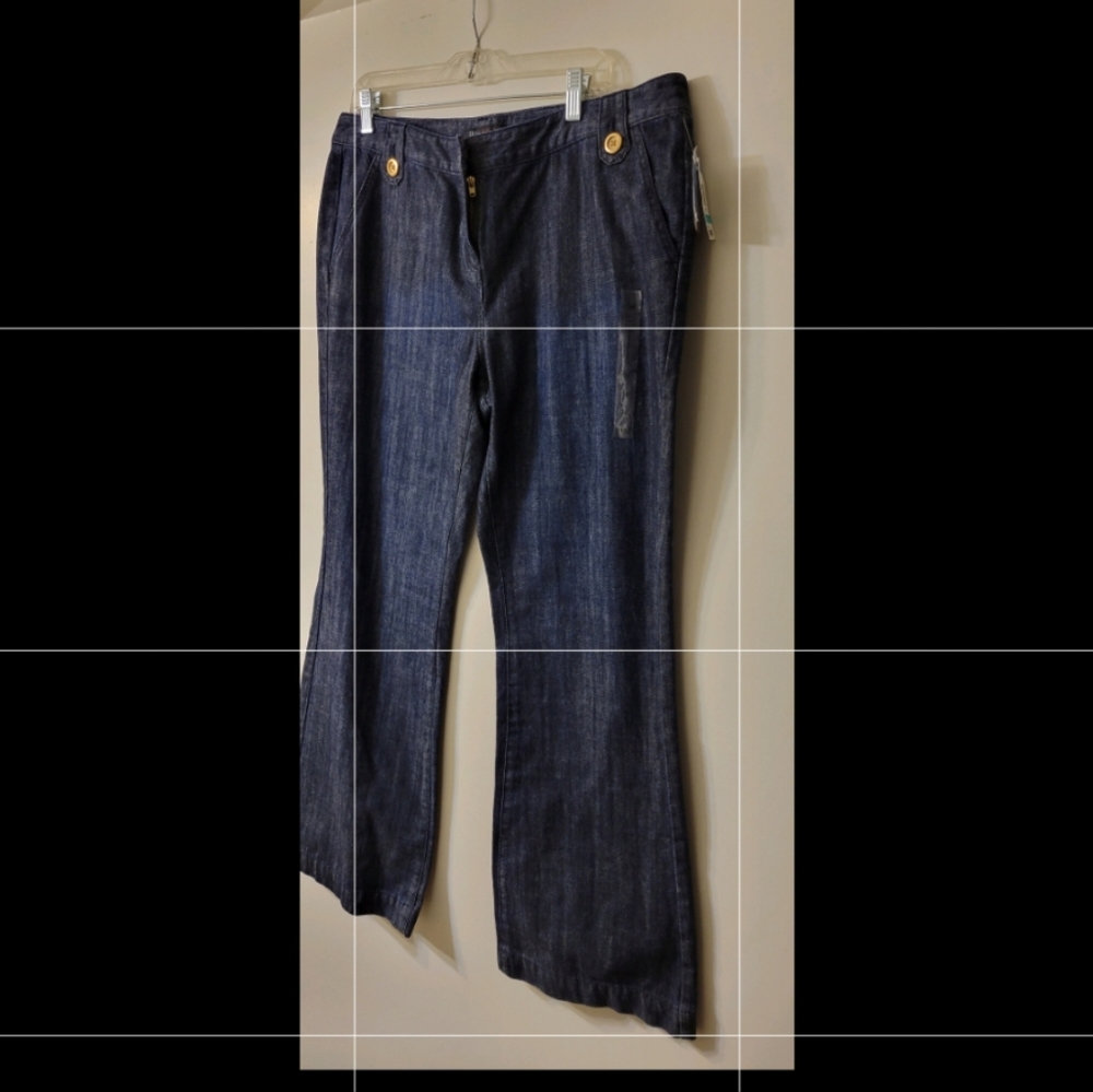 INC. Denim wide leg pants - Picture 4 of 6